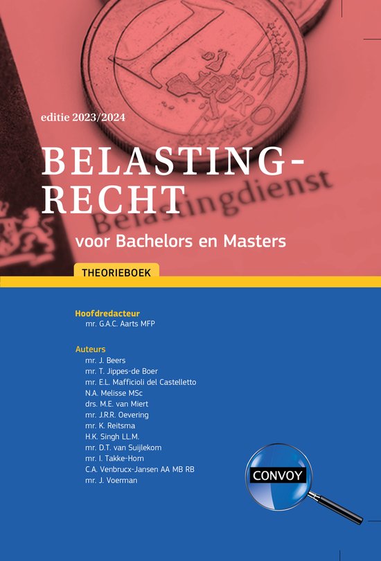 Belastingrecht voor Bachelors en Masters 2023/2024 Theoriebo ... - cover