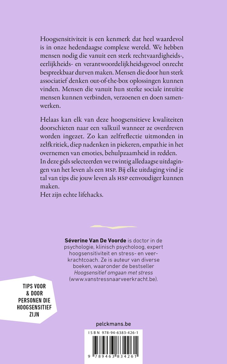 100+ Lifehacks voor een eenvoudiger leven met hoogsensitiviteit - back cover