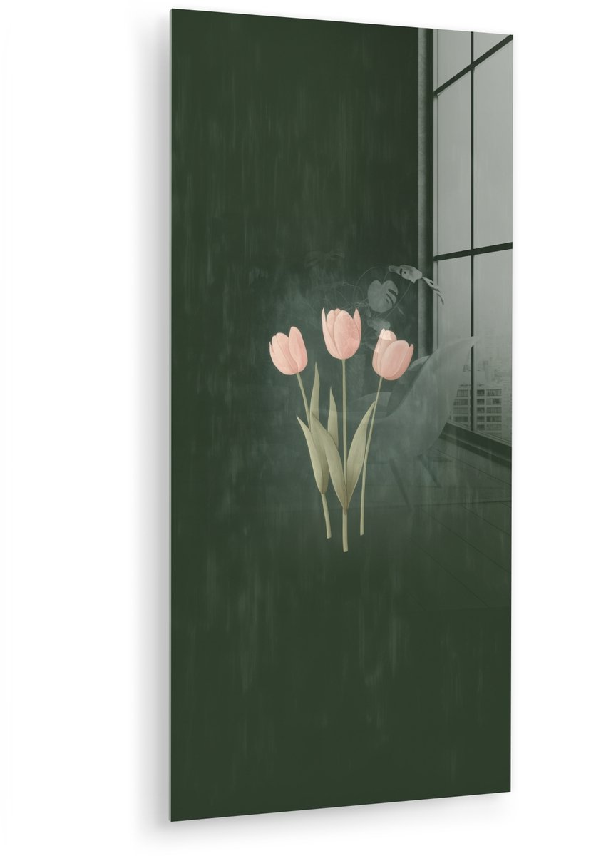 Tulpen - Liefde - Donkergroen