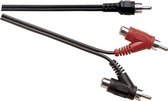 Electrovision Subwoofer / Tulp mono (m) - Câble audio Tulp stéréo (m + v) - 1,8 mètre