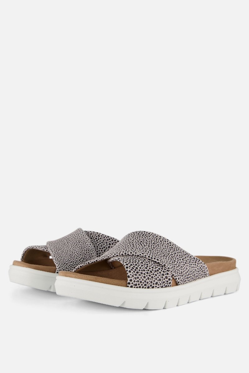 Feyn Slippers wit Leer - Maat 38