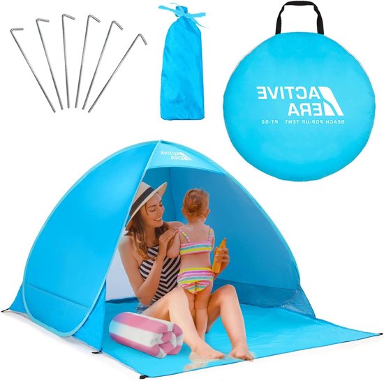 Active Era Pop Up Beach Tent - Includes Carry Bag and Pegs