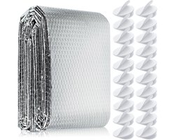 Aluminium Bubble Isolatie Folie Warmte Reflecterende Radiator Reflector Folie - Dampbarrière - Panel - Thermische Isolatie - Roll - Muur Loft - Boot Caravan - Thuis Schuur - 0.6x3 m .