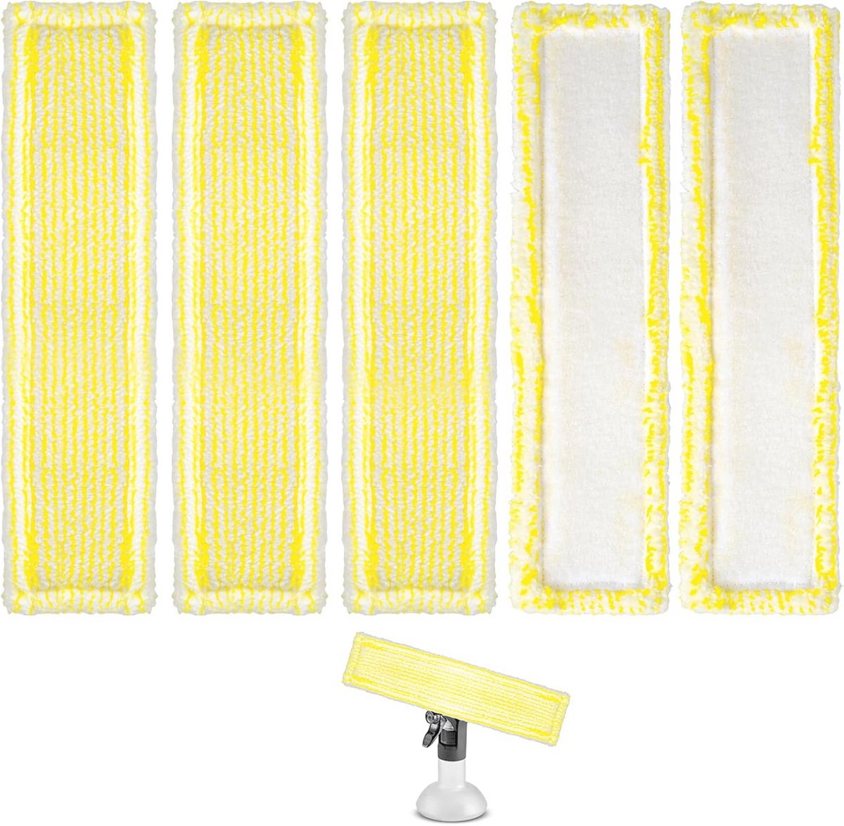 Microvezel Wisserovertrek Set - 5 Stuks Geschikt voor Raamreiniging - Ideaal voor Vloeren