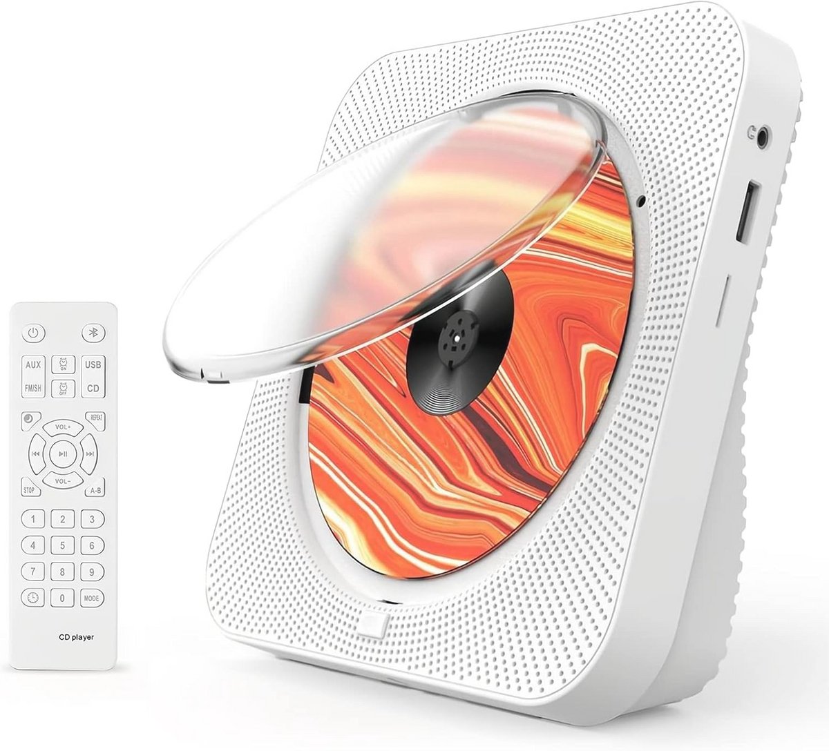 Draagbare Bluetooth Muziek CD-speler met HiFi Geluid en LED-scherm - Multifunctionele Desktop Speler