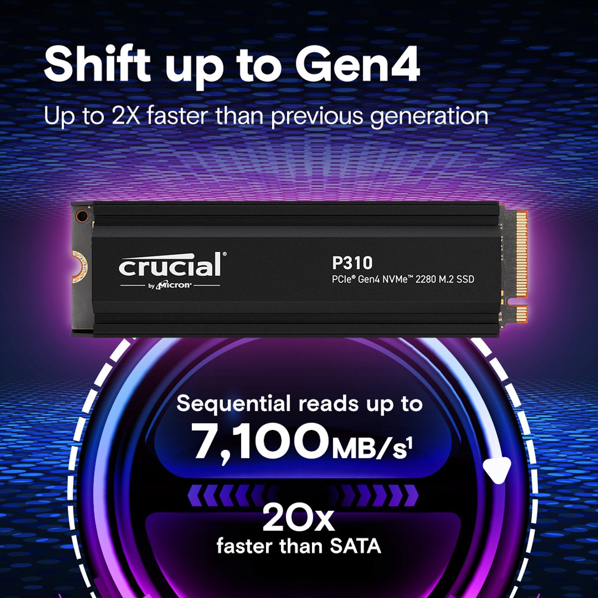 Crucial P310 4 TB M.2 PCI Express 4.0 NVMe