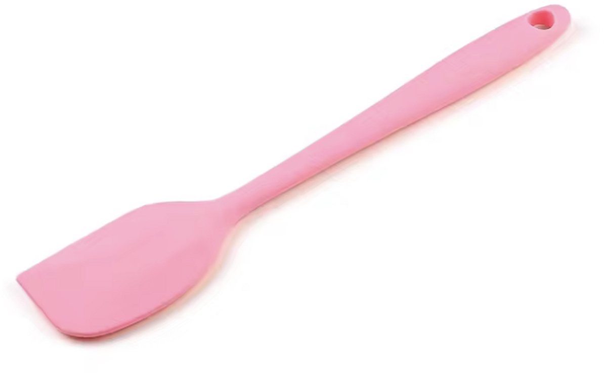 CHPN - Roze pannenlikker - Spatel - Siliconen Spatel - Pannen likker - Bakspatel - Dessert - Roze - 21cm - Hittebestendig - Kook accessoires - Roeren - Bakken - Koken - Rose - Uitspatelen