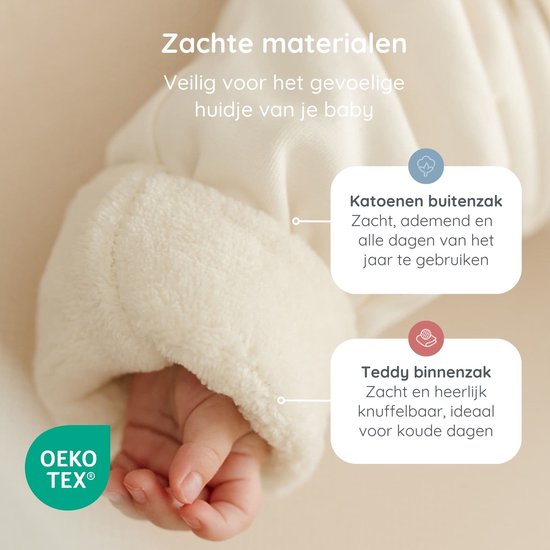 Puckababy 4 seizoenen Slaapzak Baby (6m-2,5y) - 4 Seasons - Pure van Puckababy — afbeelding 5