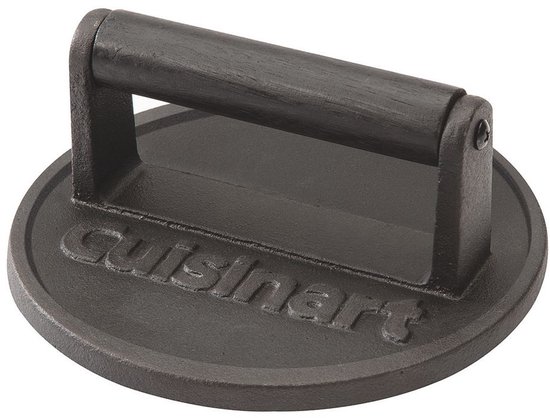 Cuisinart Hamburgerpers - Smash Burger Pers van Gietijzer - Hamburger Maker - 17 cm