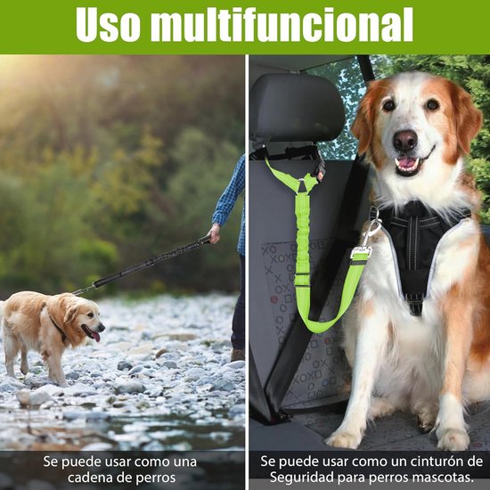 2-in-1 Honden Autogordel - Hondengordel voor in de Auto - Hondengordel - Veiligheid en