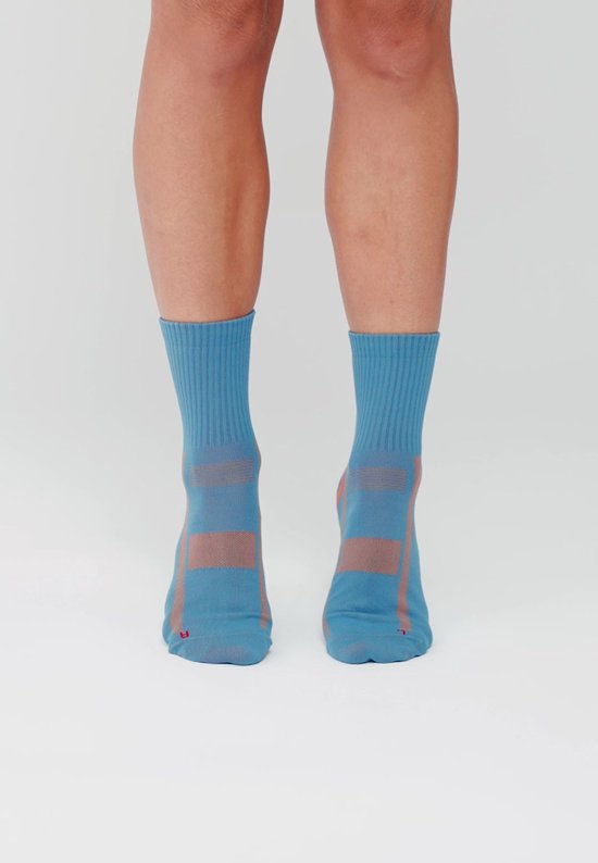 DANISH ENDURANCE Chaussettes de Sport à compression cheville légères - anti-ampoules - 3 paires - Taille 35-38