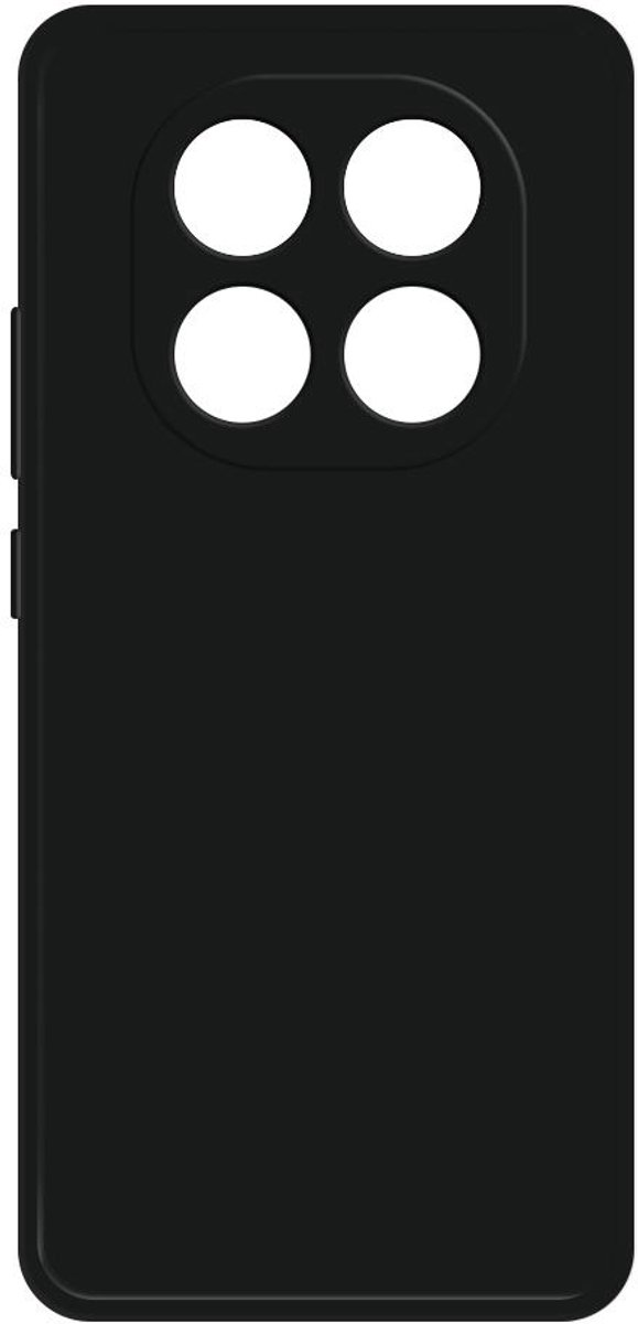 Hoesje voor Xiaomi Redmi Note 14 Pro Plus - Phonesta Color Silicone Back Cover - Zwart