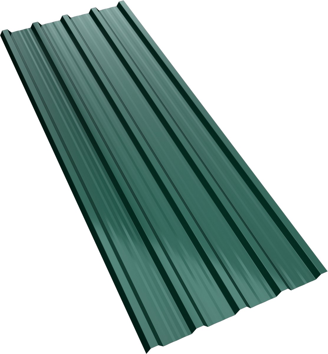 Aufun dakplaten – set van 12 – gegalvaniseerd staal – 129 x 45 cm – groen