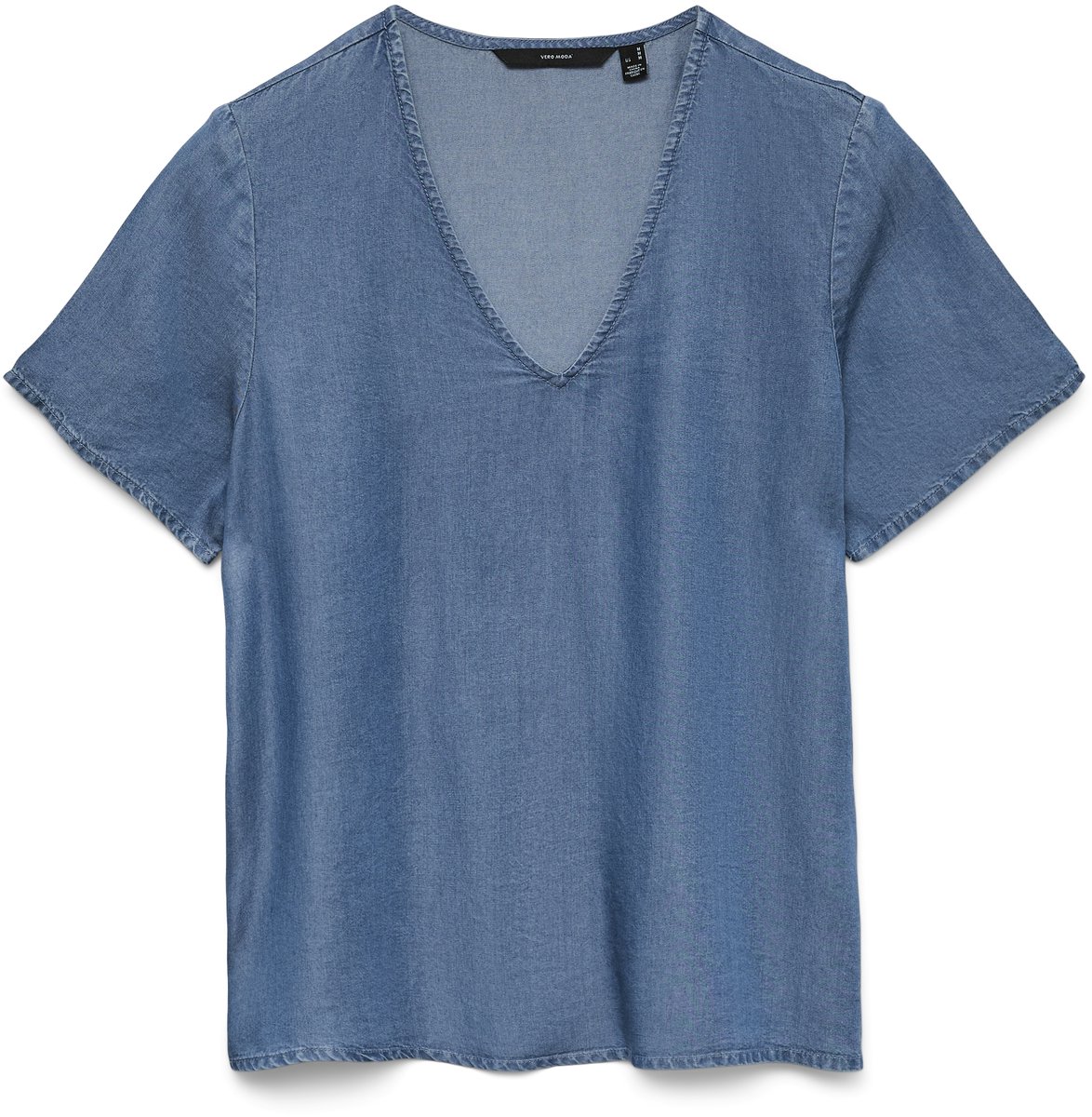 VERO MODA - VMBREE SS V-NECK TENCEL TOP - Dames - Blouses