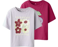 Name it T-shirt 2-pack biologisch katoen