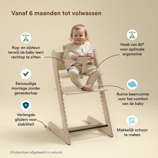 Tripp Trapp® High Chair Bundle Chair + Baby Set + Newborn Set Black, Anthracite NBS van Stokke — afbeelding 3