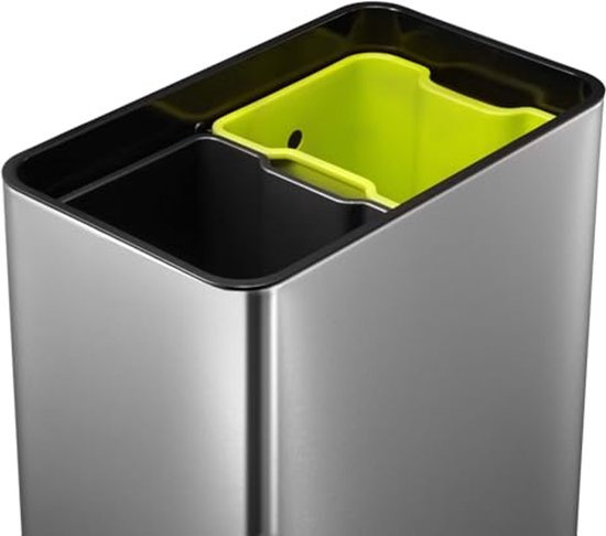 Poubelle à capteur EKO Phantom - 20 + 20 l - Inox mat - pour le tri des déchets