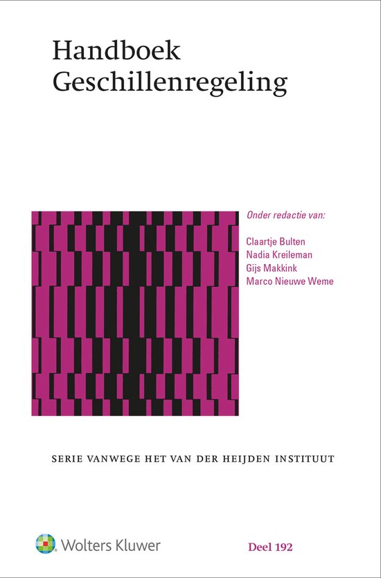 Handboek Geschillenregeling - cover
