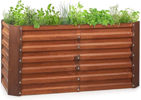LATERN 3 stuks rond verhoogd tuinbed, 60 cm x 60 cm x 30 cm
