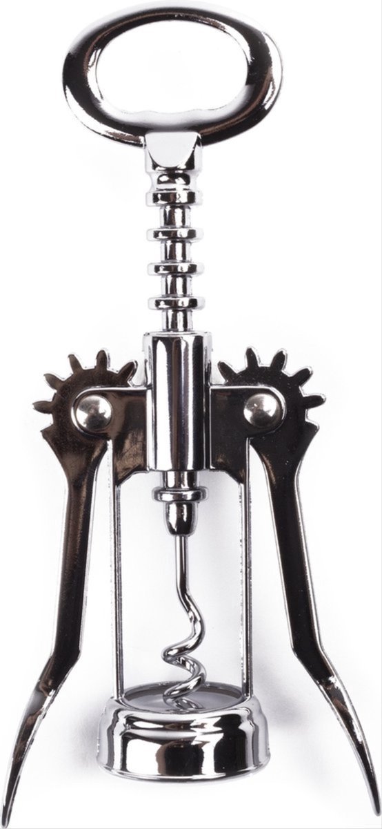 Scoby - Kurkentrekker - Flesopener - Wine Opener - Wijnopener - Klassiek Design - Metaal - Zilver