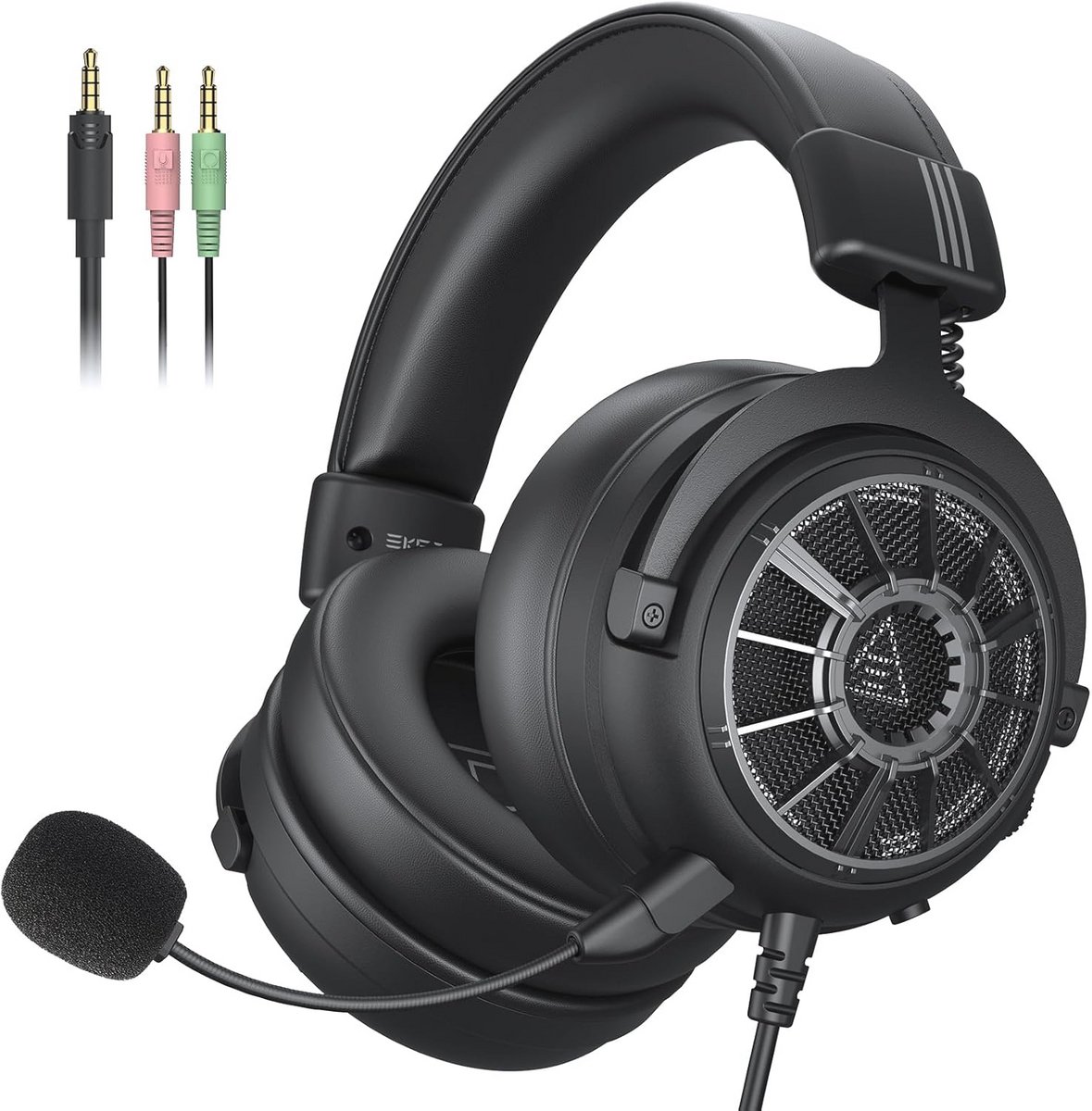 Gaming-hoofdtelefoon met Afneembare Microfoon voor PS4, PS5, PC, Switch en Xbox (Bekabeld)