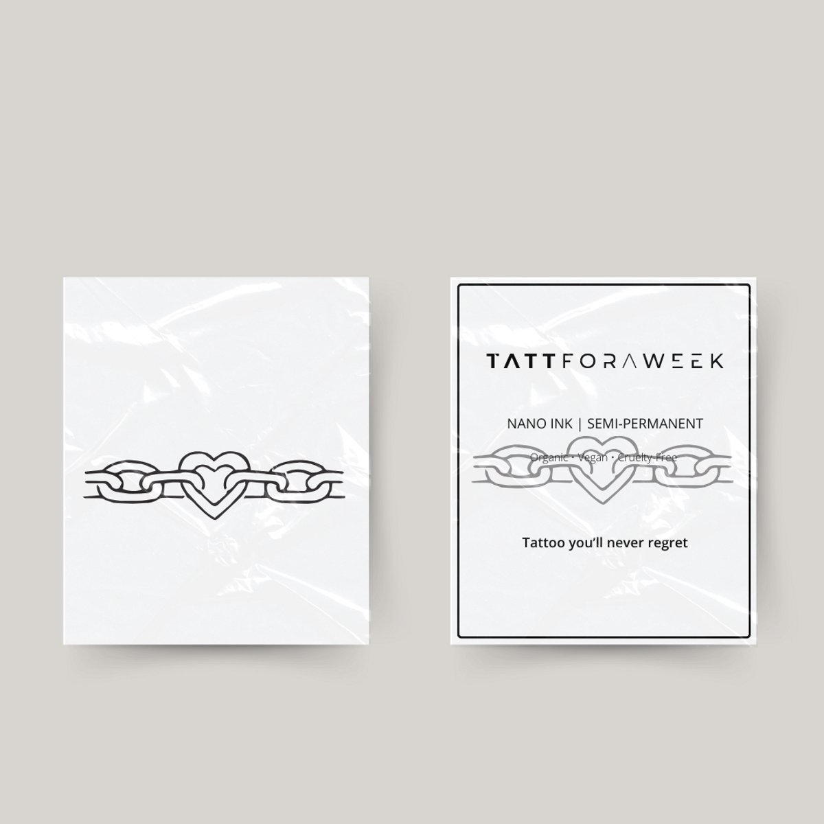 Tijdelijke tattoo ketting van liefde | Neptattoo volwassenen | Tijdelijke tattoo voor volwassenen | Temporary tattoo | Plaktattoos voor volwassenen | Neptattoos | Probeer zorgeloos een tattoo | tattforaweek