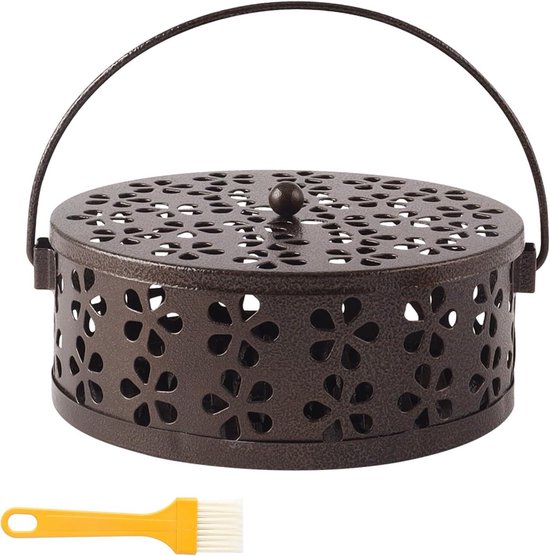 Esschert's Garden 10 citronella geurspiralen / wierook spiralen in terracotta houder