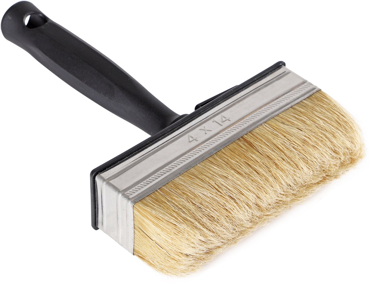 Copenhagen Pro blokwitter wegwerp - wit Chinees varkenshaar - 4 x 14 cm