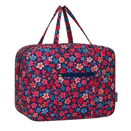 Sac week-end femme imprimé fleuri Sac de voyage Bagage à main