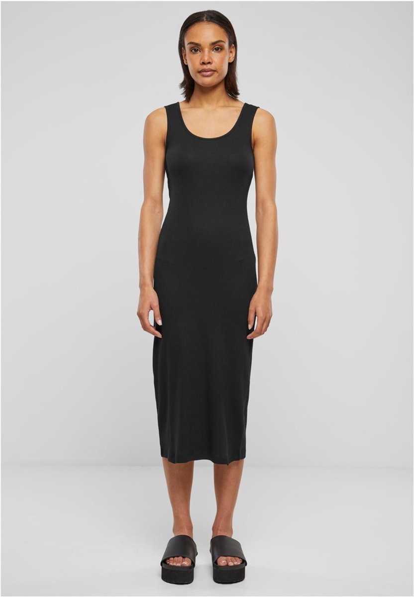 Urban Classics Rib Dames Maxi-jurk – XL Zwart