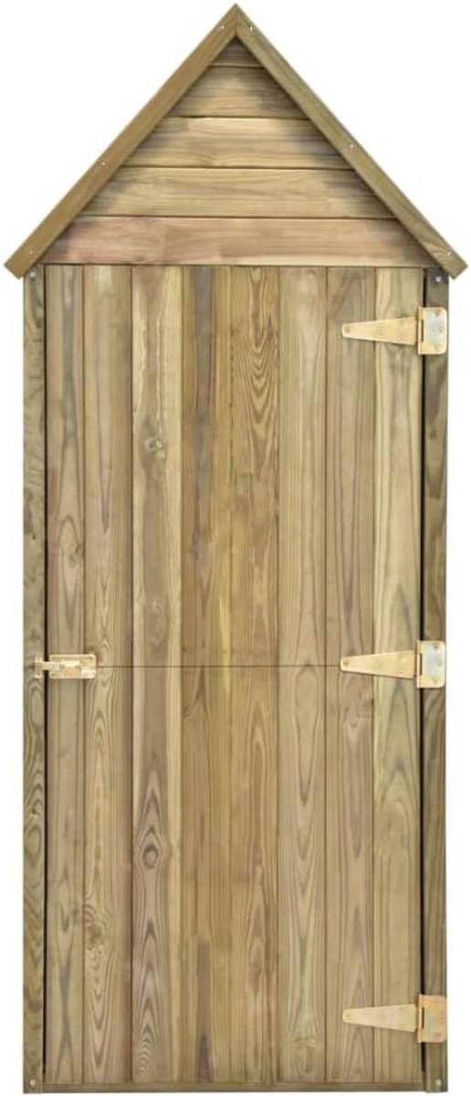 GTB® Hout Tuinberging - Tuinkast - Opbergdoos- Natuurlijk - 70cm x 32cm x 178cm