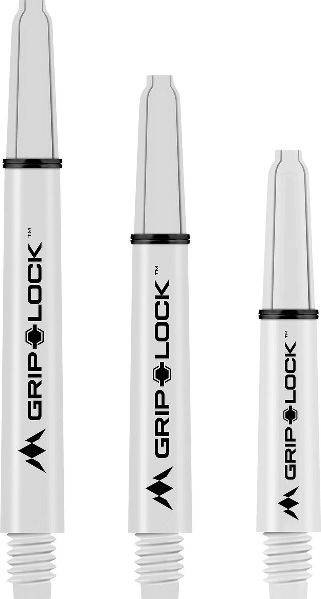 Mission Griplock Shaft White - Dart Shafts Medium