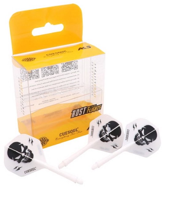 Juego De 3 Ejes Con Vuelos Cuesoul Para Dardos - Diseño De Símbolos Mitológicos, Talla M (69 Mm)