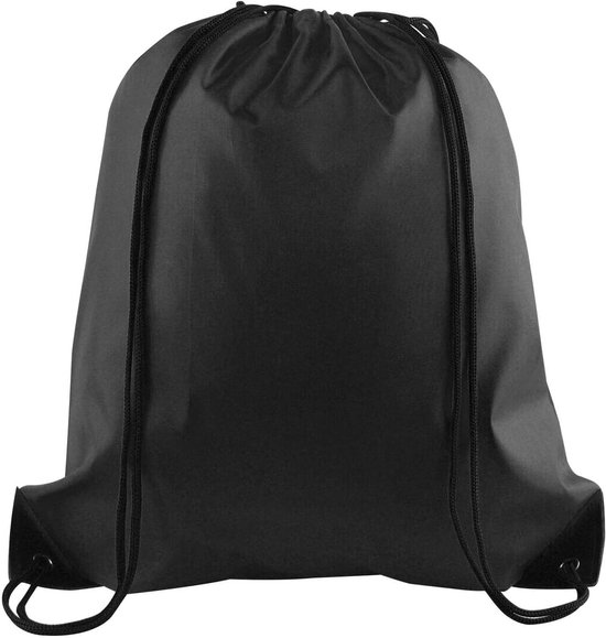HNGM Tassen Trekkoord Canvas Trekkoord Gym Gym Tas Gym Rugzak Sport Unisex Travel Bag Outdoor Training Fitness Bag Duurzame Drawstring Bag Rugzakken (Color : BLACK, Size : 42 * 39cm