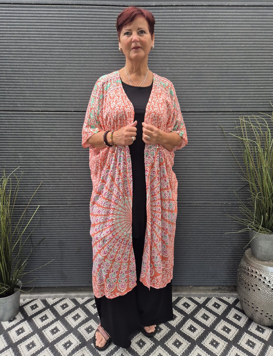 Bagoes kimono lang pailletten