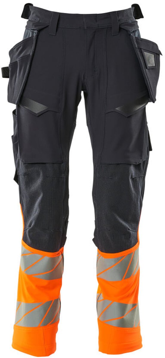 Mascot Accelerate Safe Broek met spijkerzakken 19131-711 - donkermarine/hi-vis oranje - C60 - 82
