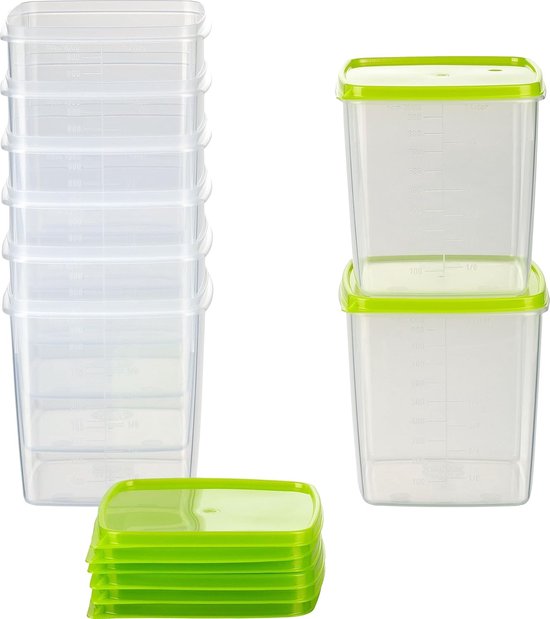 AKTIVE Max Home Pack 8 luchtdichte glazen containers