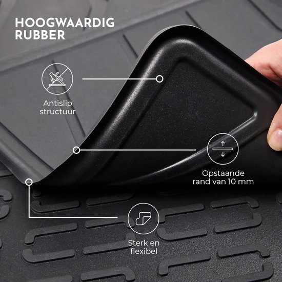 Tapis de voiture en caoutchouc adaptés à Ford Capri - Année de construction : 2024 - présent - Ajustement d'origine - 4 pièces