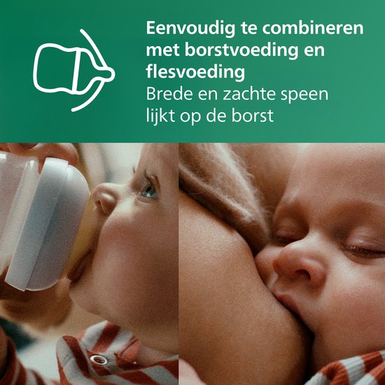 Biberon Philips Avent Natural Response - 1 Biberon - 240 ml - 1 Mois et + - Tétine Speed 3 - Glas - SCY933/01 - Biberons