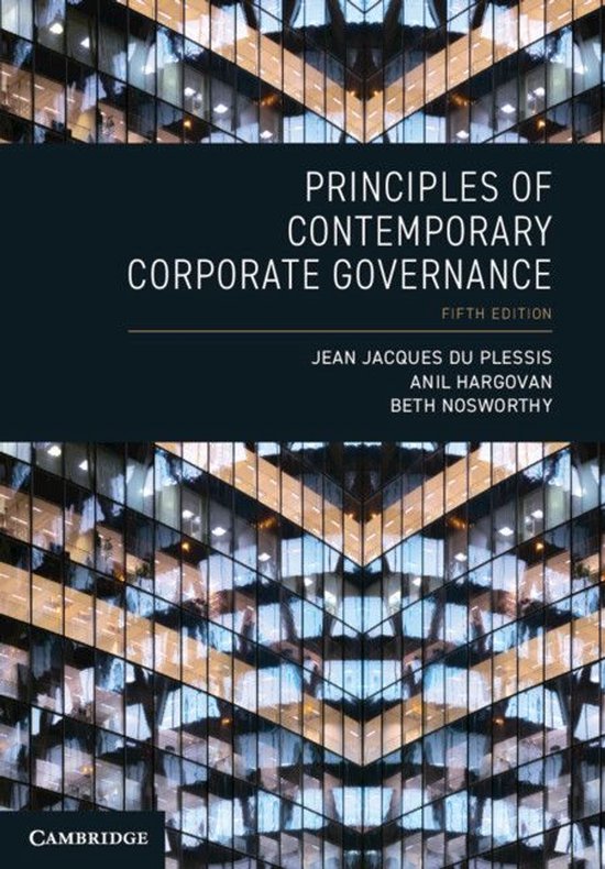 Principles of Contemporary Corporate Governance - cover