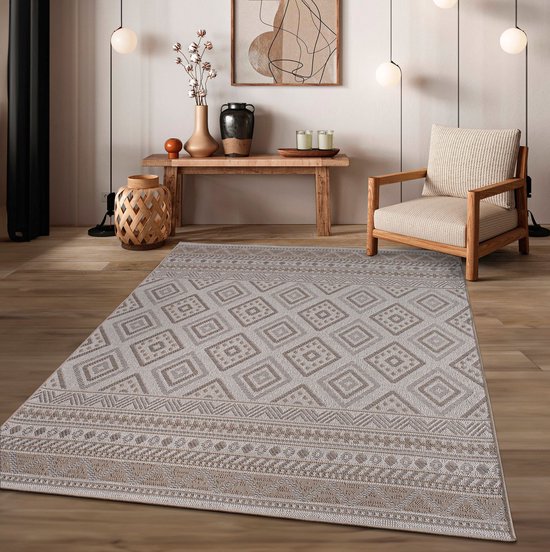 Tapis d'intérieur et d'extérieur résistant aux intempéries pour balcon, cuisine, salon