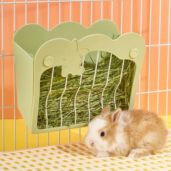 Hay Feeder Hanging Hay Rack for Small Animals - Rabbit, Dwarf Rabbit ...
