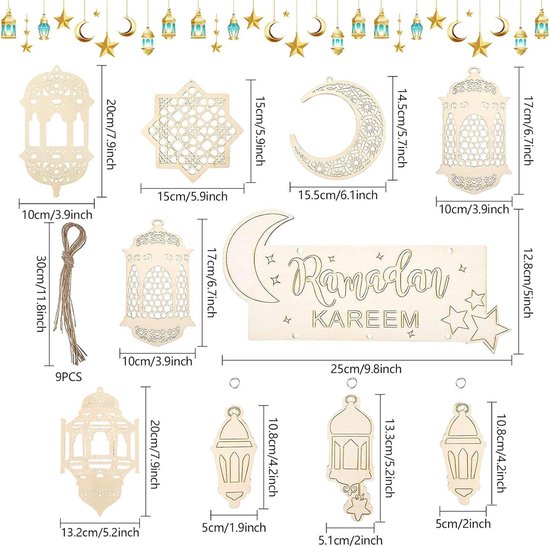Eid Mubarak Servies Set Ramadan Decoratie 2025 Voor Thuis Ramadan Kareem Eid Al Adha Geschenken Islamitische Moslim Feestdecoratie  15