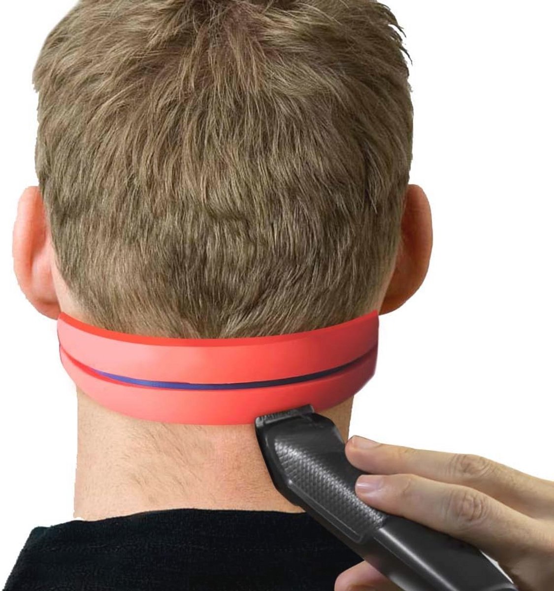 Siliconen nekcontour scheersjabloon voor perfect trimmen en scheren