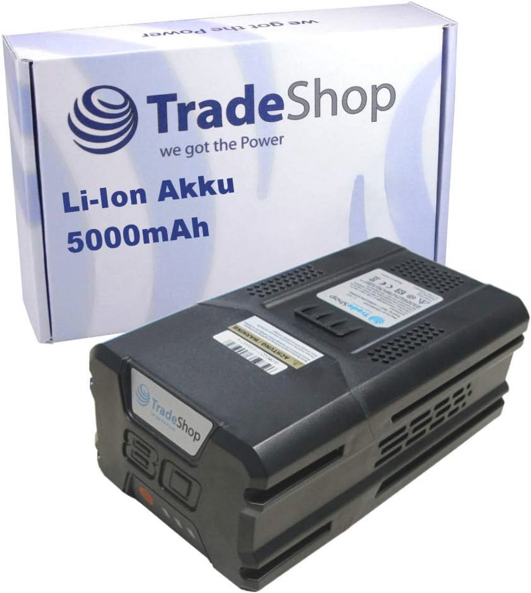 80V Li-Ion Accu 5000mAh - Compatibel met Elektrisch Tuingereedschap en Grasmaaiers