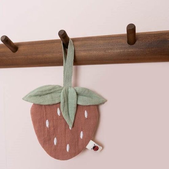 Little Dutch Fairy Garden - Baby Jongens & Meisjes - Speendoekje hydrofiel Aardbei van Little Dutch — afbeelding 3