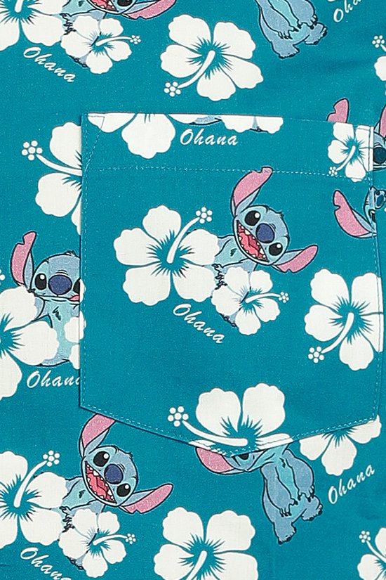 Chemise à manches courtes Lilo & Stitch Hawaii Flower pour homme - Multicolore - L