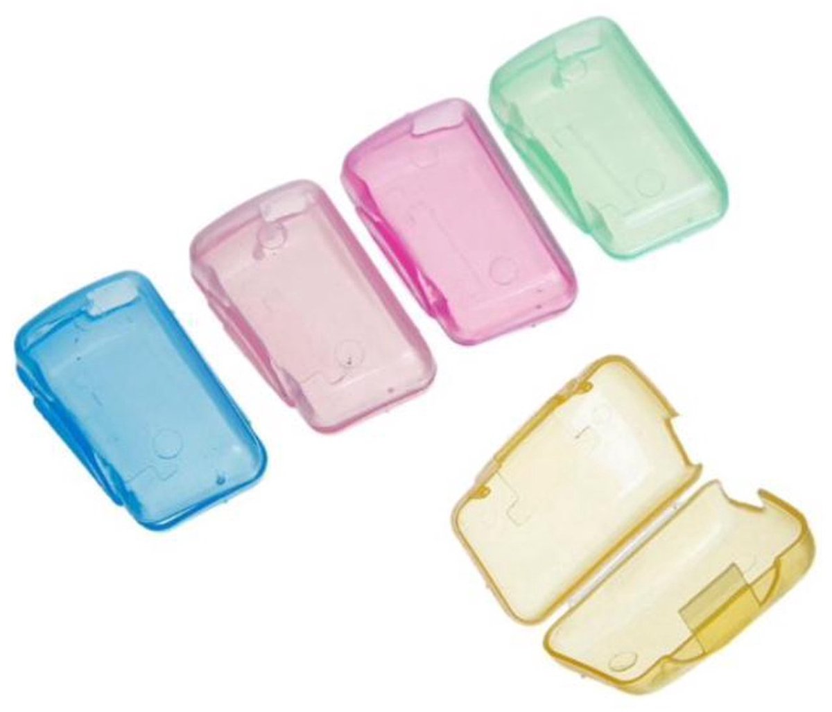 New Age Devi - 5-delige set hoesjes, kapjes en houders - Voor een frisse en hygiënische mondhygiëne onderweg