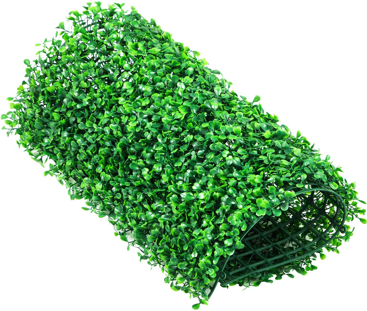 Kunsthaag Buxus - Set van 12 Haagmatten 25 x 25 cm - UV-bestendig - Privacyhaag - Voor Bin