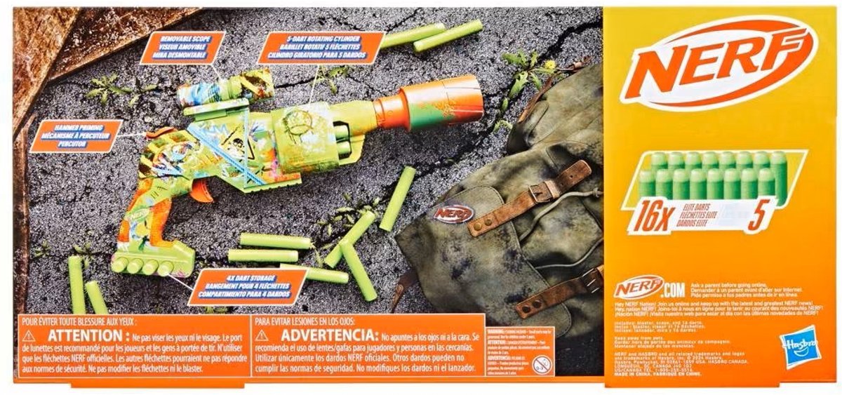 NERF Zombie Driller - Blaster, 16 Nerf Elite-darts — afbeelding 2